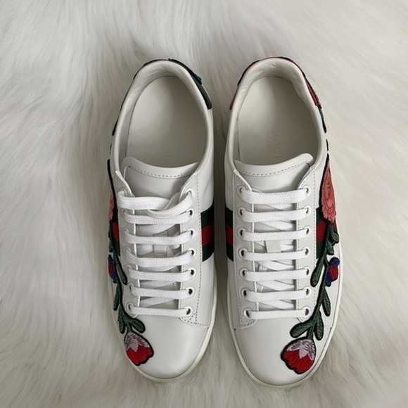 GUCCI‎ NEW soft Lam leather sneakers authentic 100% - Picture 3 of 15